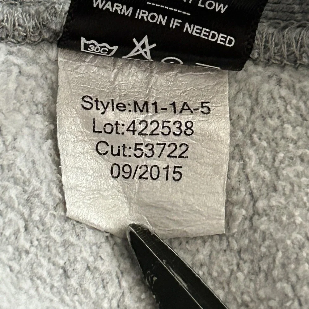 American Giant Sweatshirt Mens Large Gray Crewneck Fleece Pullover Made In USA